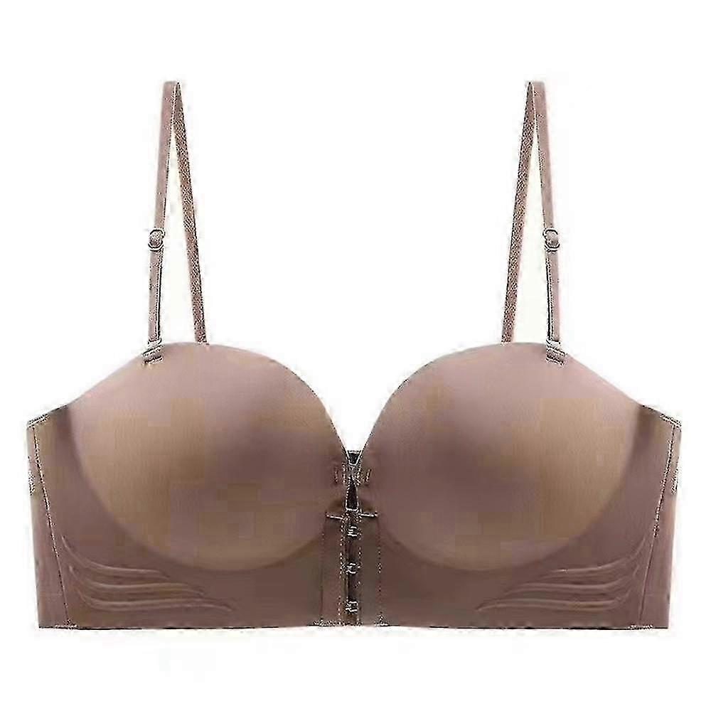 Wireless Front Buckle Detachable Shoulder Strap Thickened Bra for Smaller Breasts_li