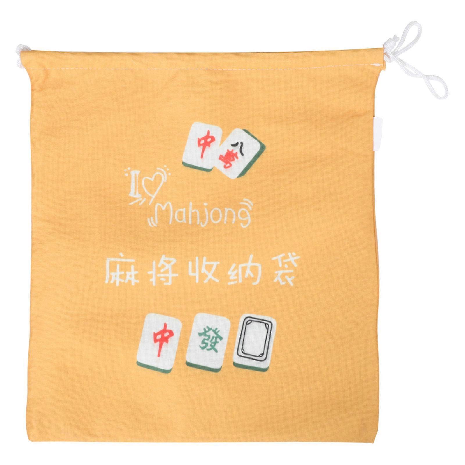 Mahjong Storage Container Drawstring Pouch for Mahjong Tiles