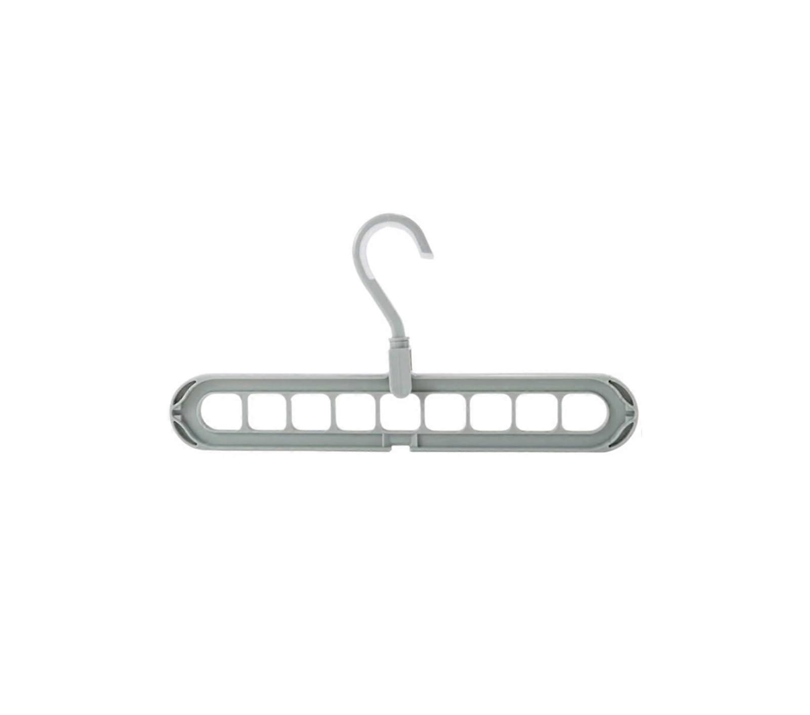 Clothes Hanger with 9Hole Rotating Design, Foldable SpaceSaving Trouser Drying Rack, Green