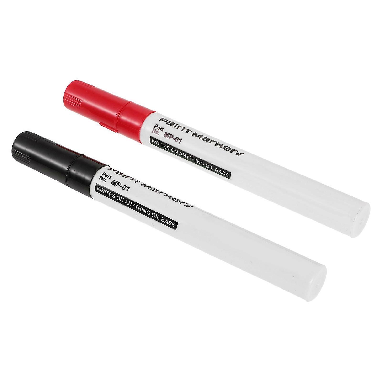 Waterproof Paint Marker Pen for Monument Marking 2Pcs with Assorted Colors