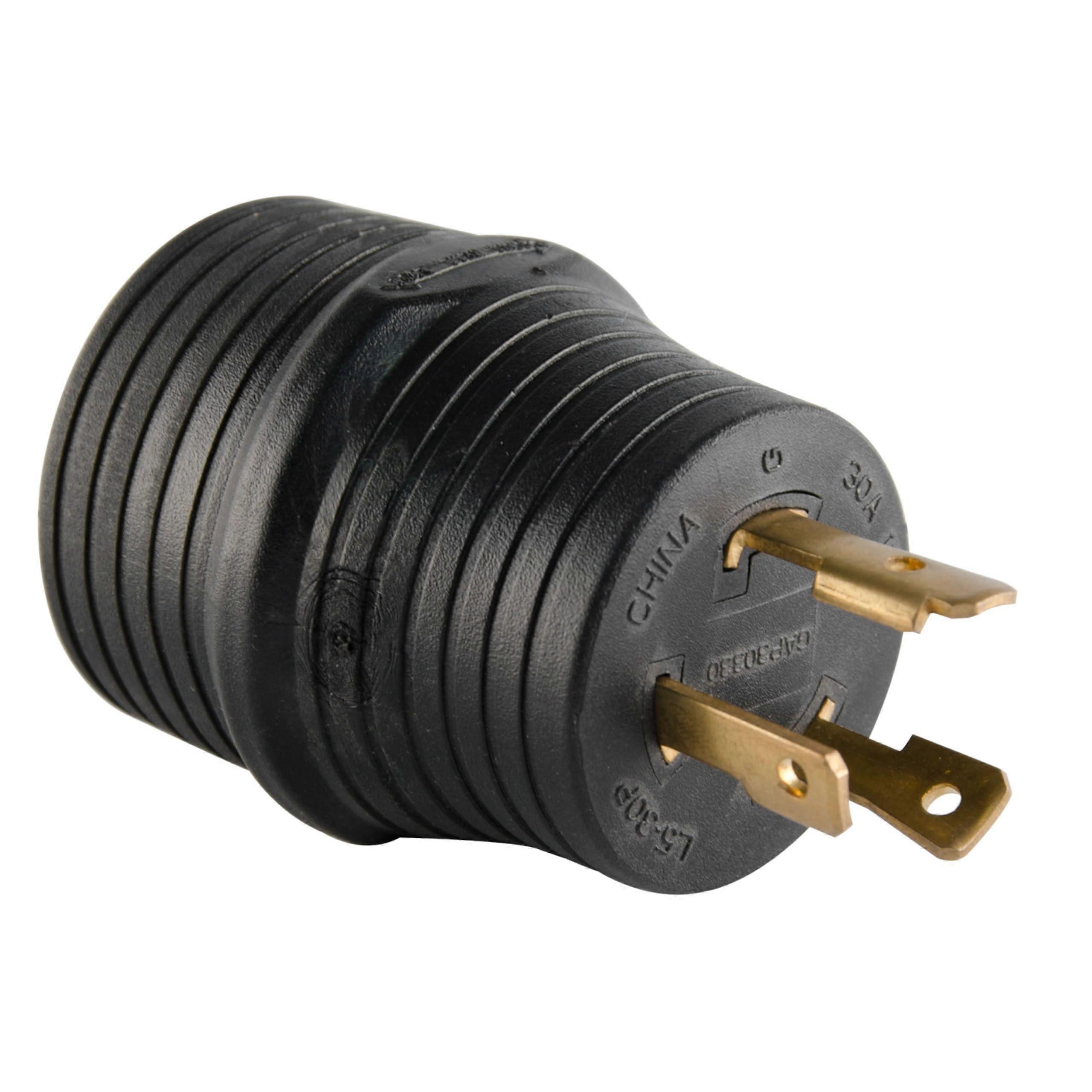 RV Generator Adapter NEMA L530P to TT30R 30 Amp Plug Converter for Secure RV Power Connection