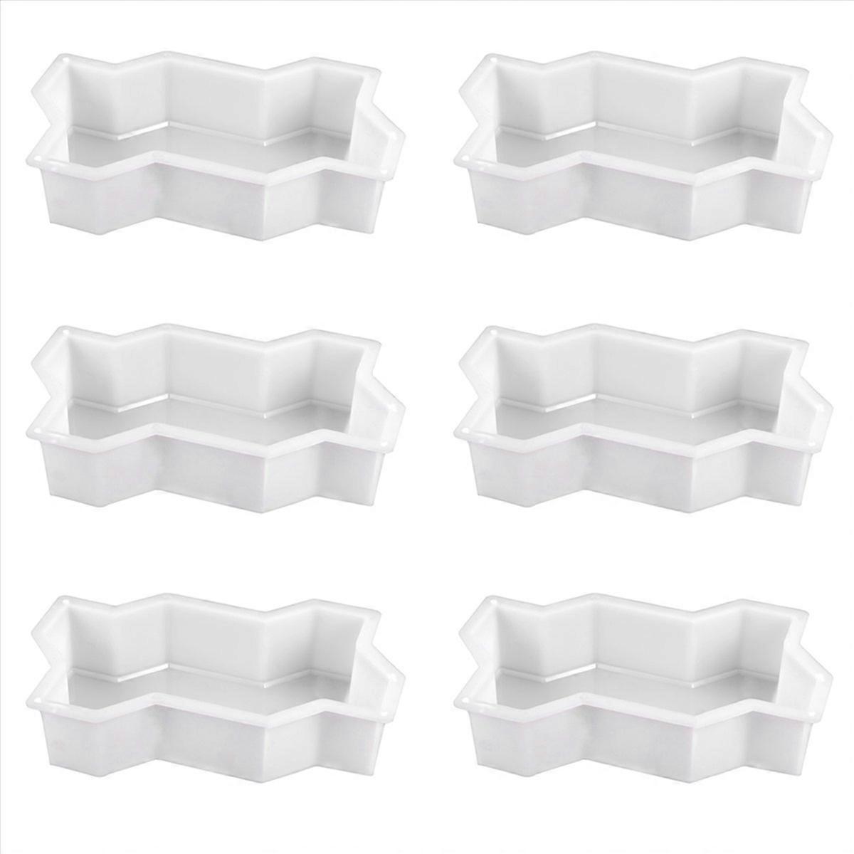 Three Waveform Garden Path Plastic Concrete Paving Brick Mold