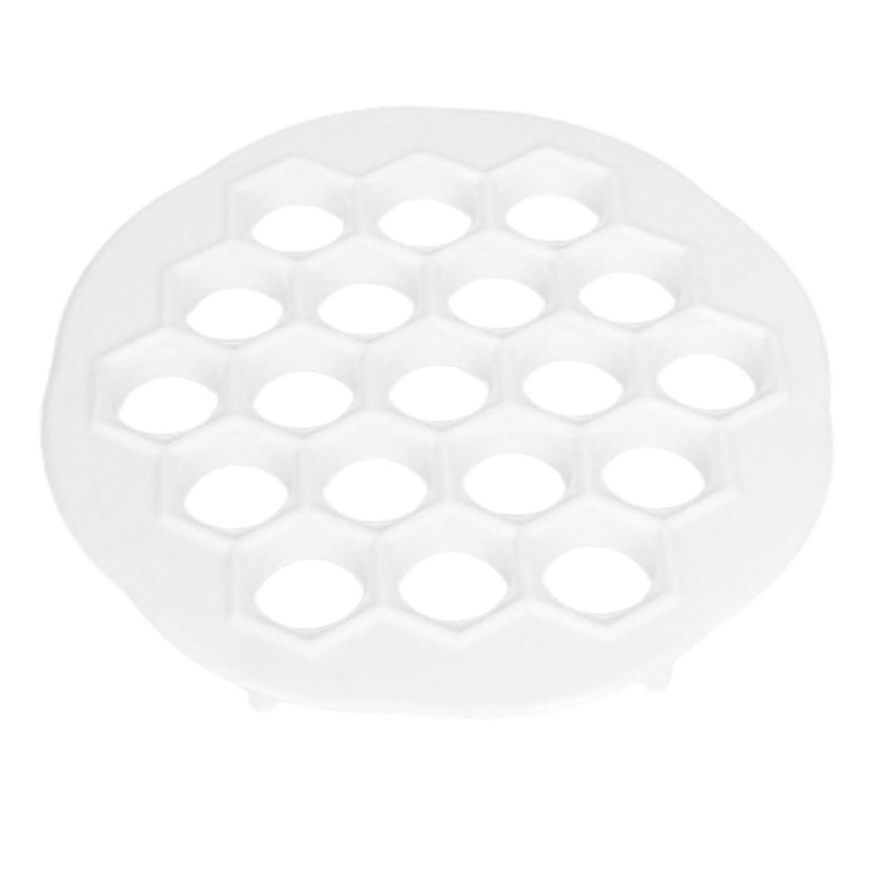 Dumpling Maker Mold 19 Holes Plastic Ravioli Press MultiHole Quick Press for Easy Dumpling Prep