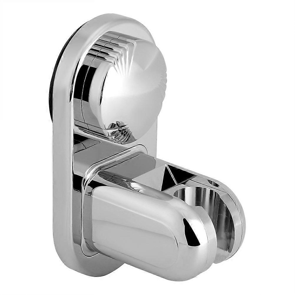 Adjustable Shower Head Holder with Strong Suction Cup Silver Wall Mounted Bracket for Bathroom