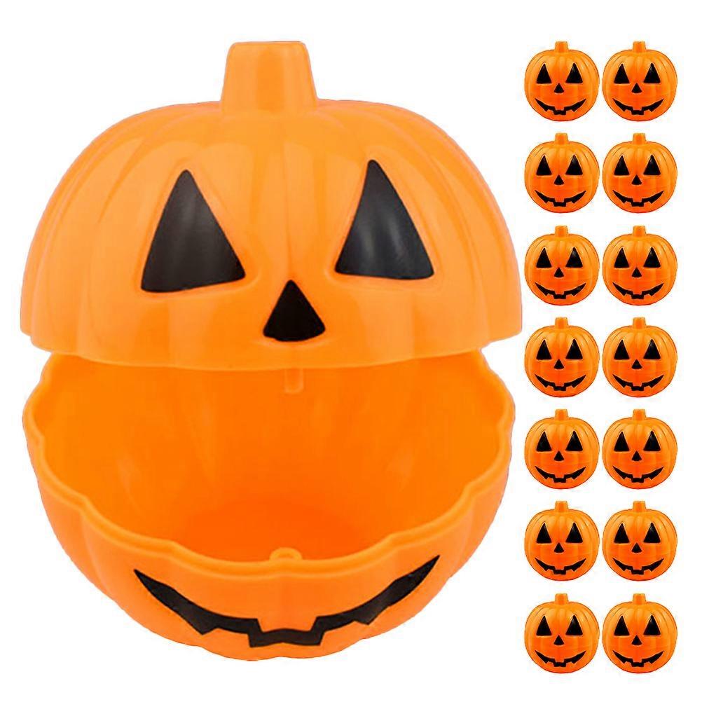 Halloween Pumpkin Candy Container Plastic Holders for Treats 40Pcs