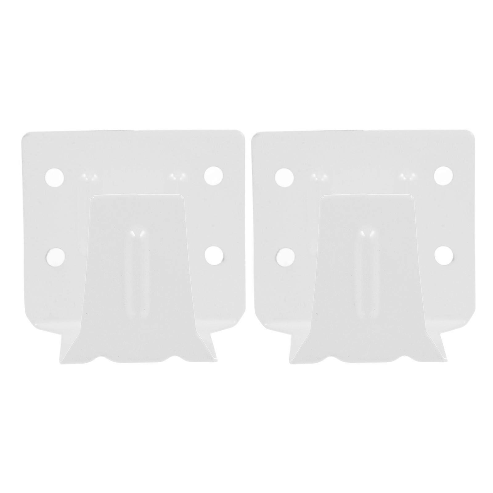 Window Blinds Headrail Holder White Brackets for Center Support 2Pcs