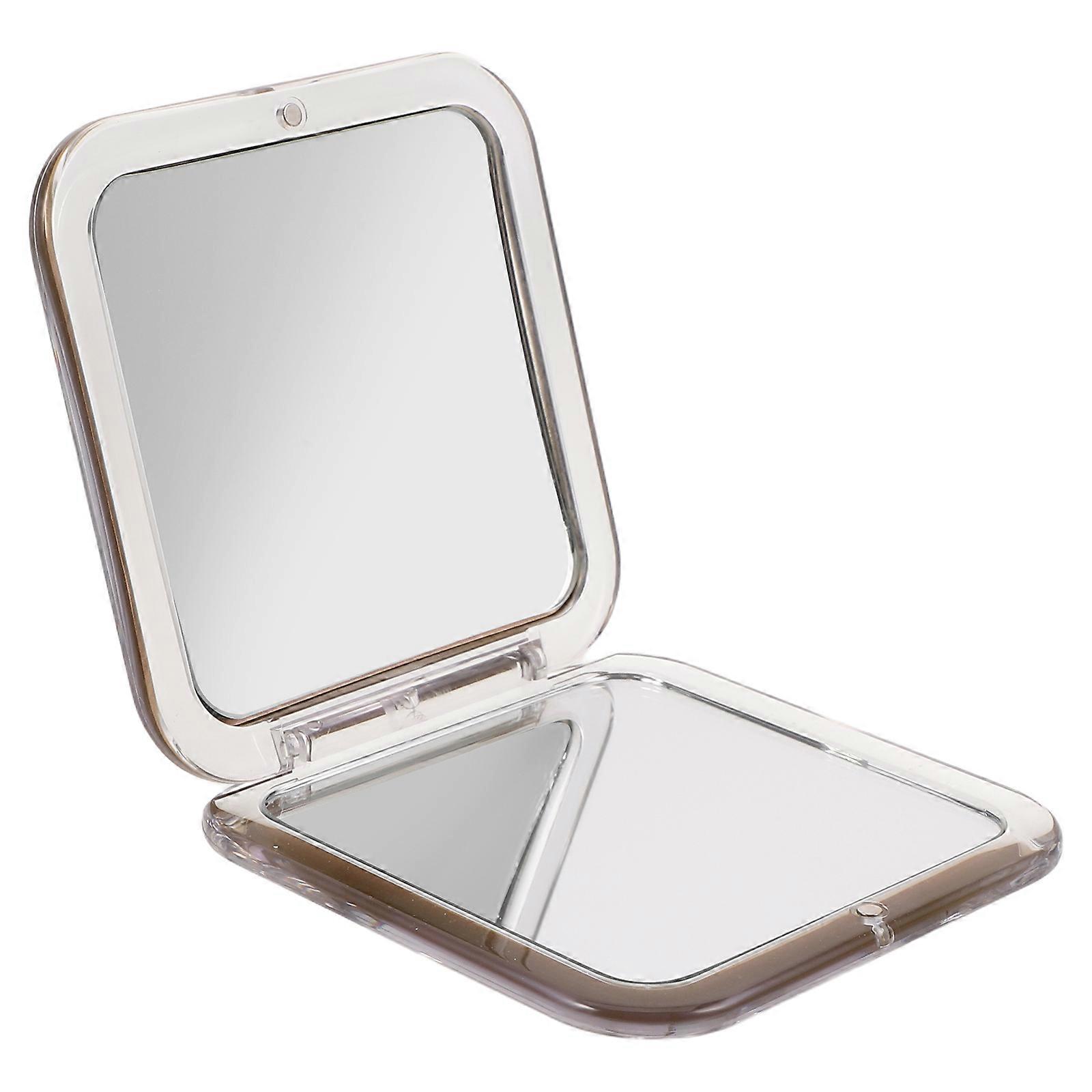 Foldable Mini Square Makeup Mirror for 1 Portable Travel Makeup Mirror