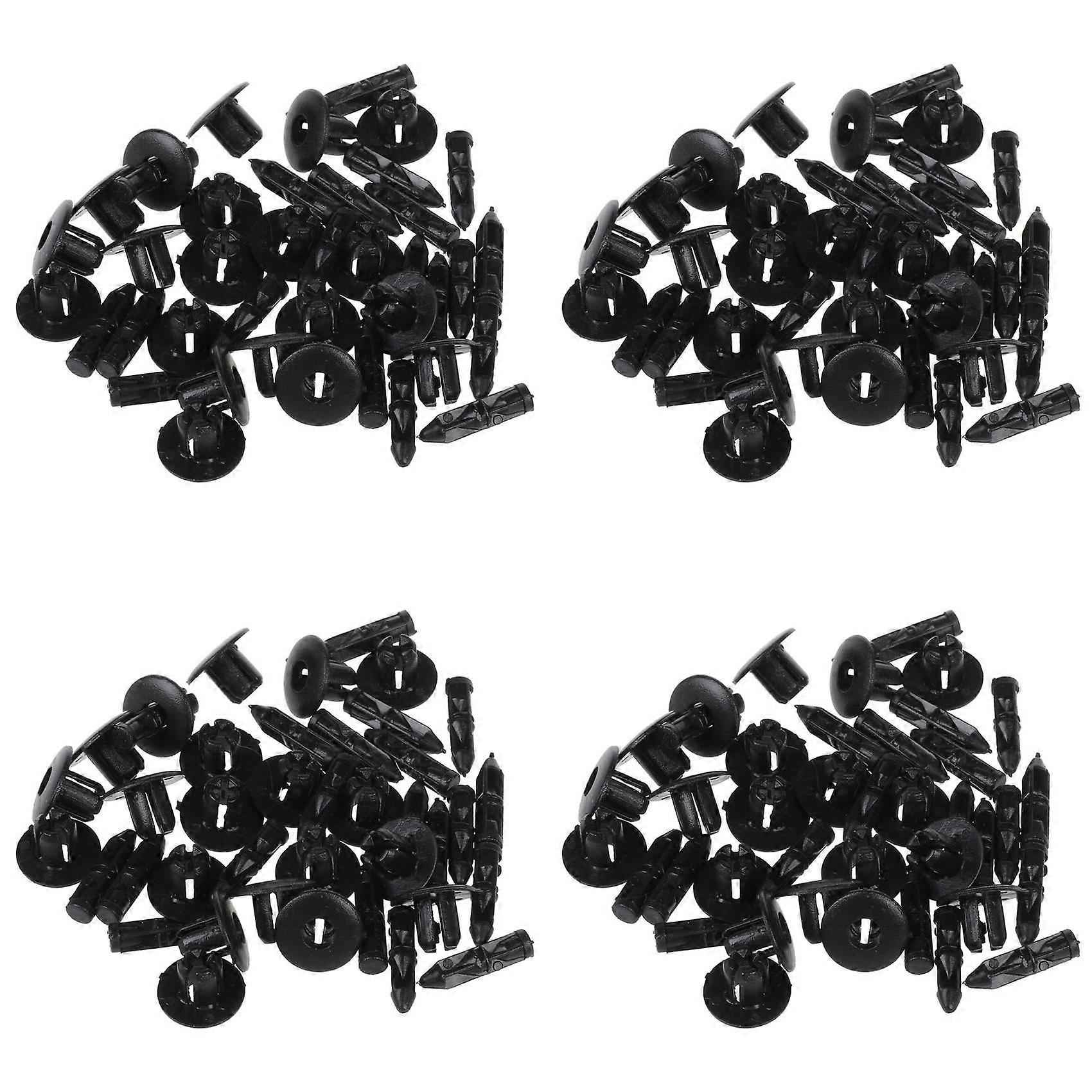 80 Pcs 7mm Hole Plastic Push Screw Rivet Fairing Panel Fixings Clips