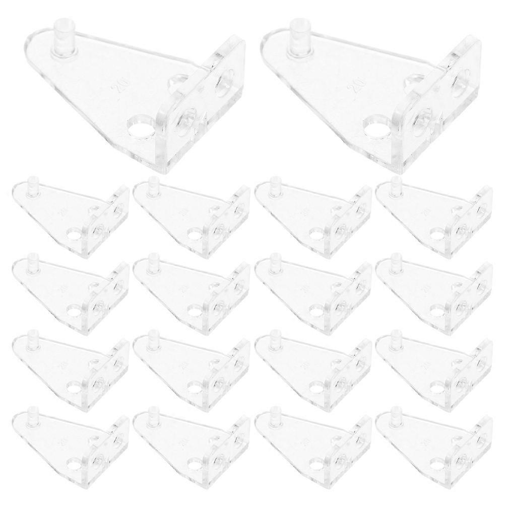 Transparent Plastic Wall Hooks for Fixing 30pcs Fixed Sheets with Adjustable Design for