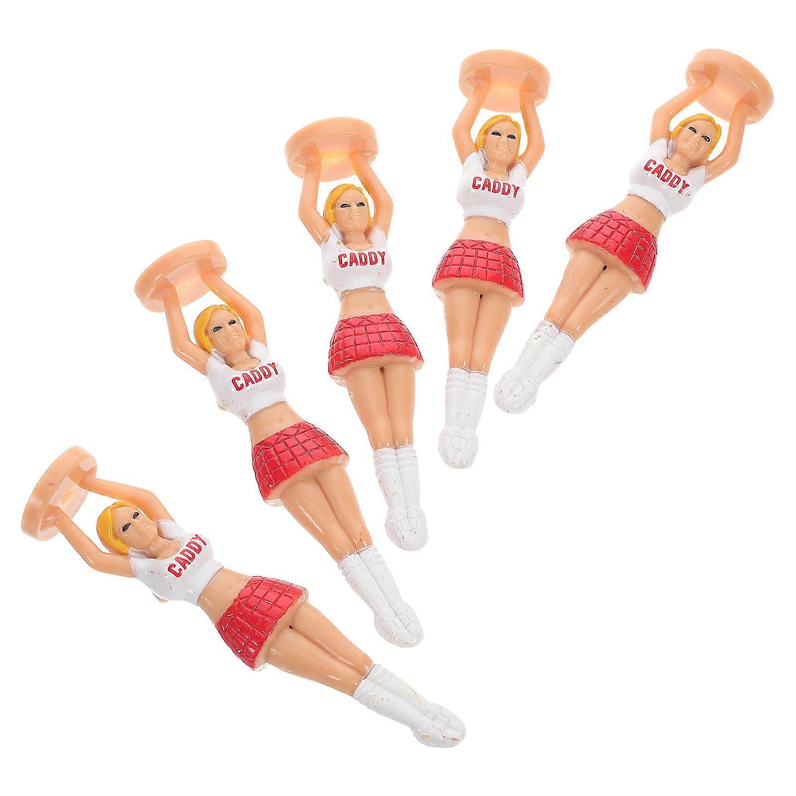 Multi Golf Tees Plastic Golf Tees for Practice 5Pcs Included