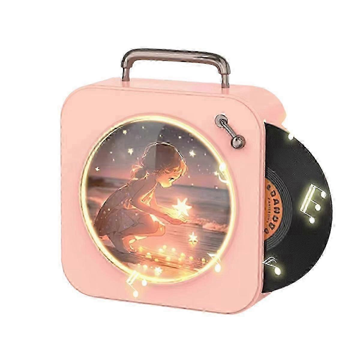 Portable CD Player with Bluetooth and Stereo Sound for Home Entertainment