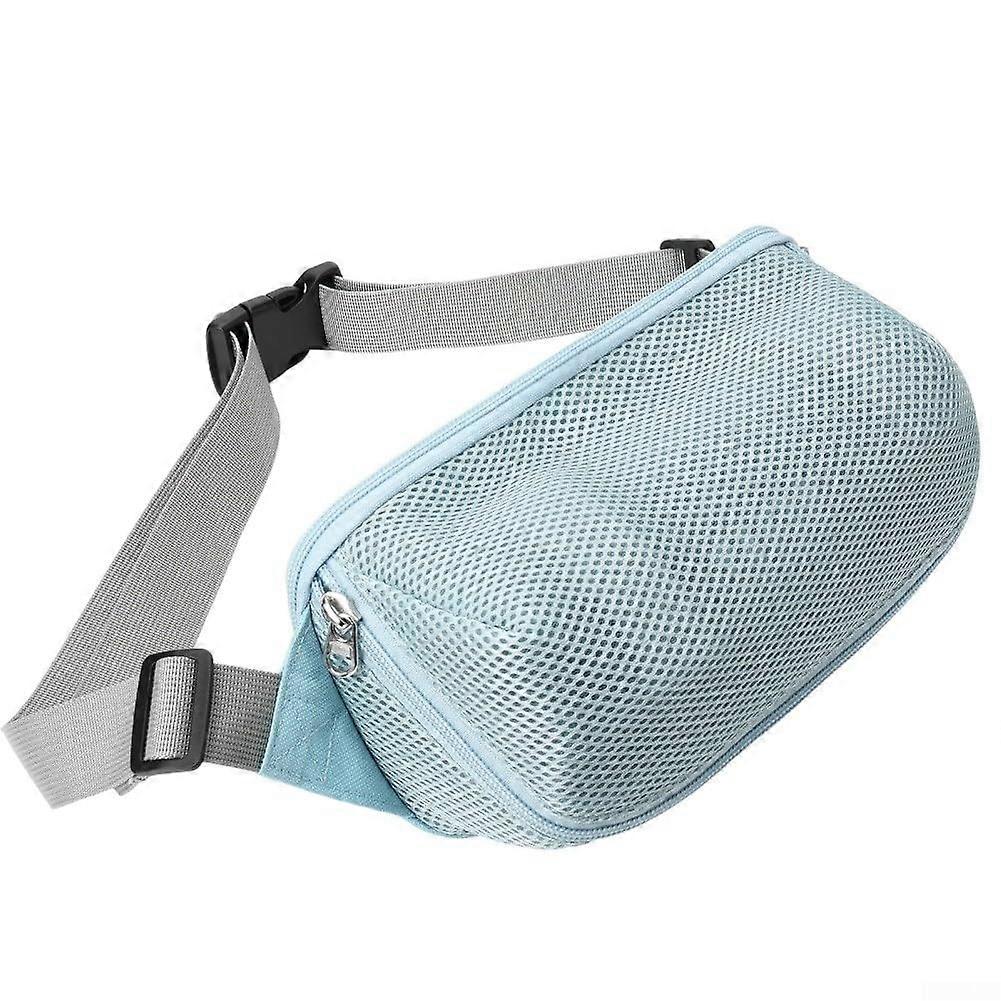 Adjustable Strap Speaker Bag For JBL Flip 76, Waterproof Nylon, Outdoor Use, Protective Carrying Case, Blue