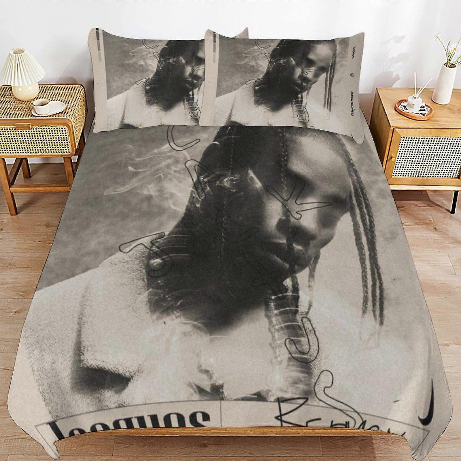 Travis scott Breathable Bedding Solution Soft Surface Zipper Durable Thread Duvet Cover Sets Comfort Sleep