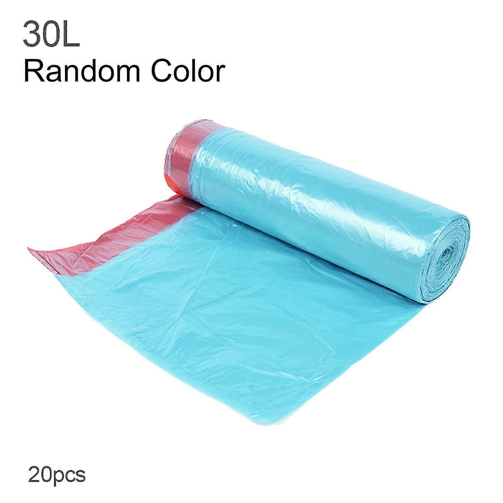 20pcs 30/60l Thicken Auto Drawstring Trash Garbage Bag Kitchen Rubbish Pouch