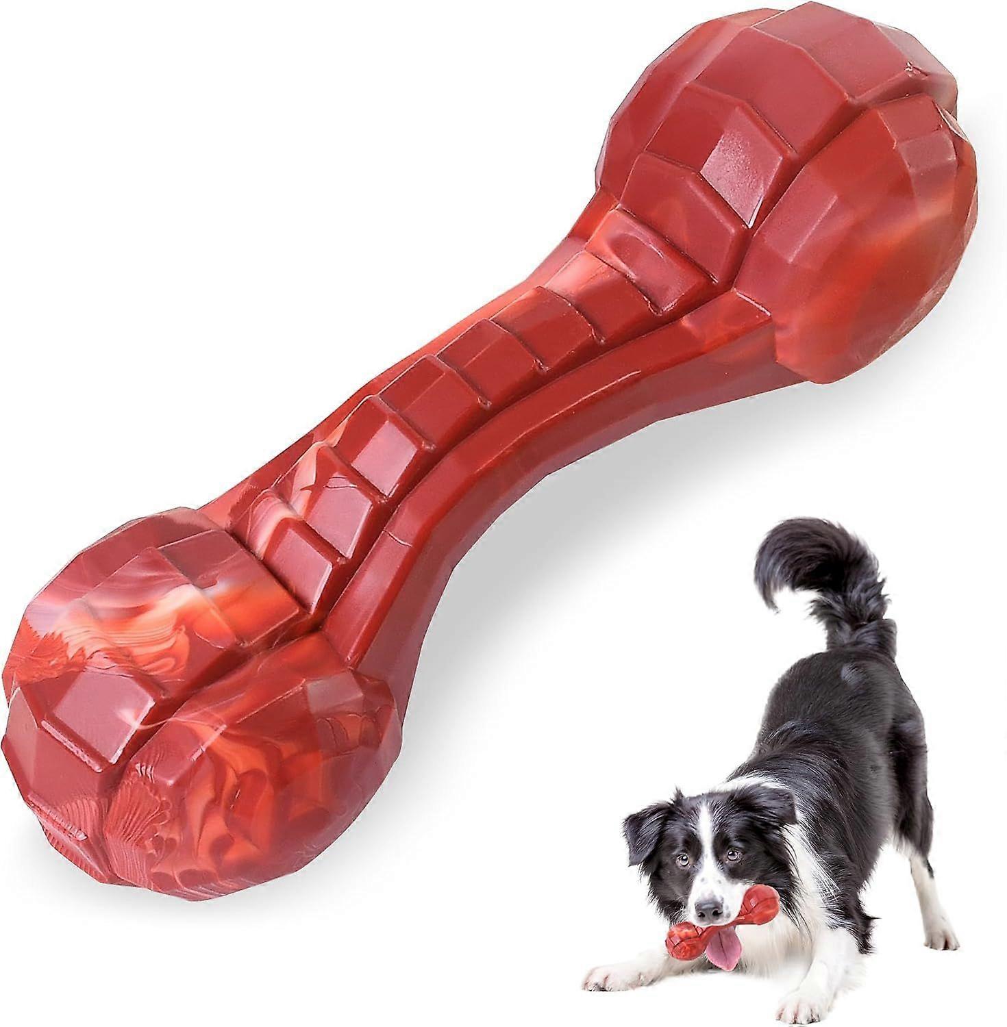 Durable Dog Chew Toy for Aggressive Chewers, Ultra Tough Dental Toy for Teeth Cleaning, Boredom Anxiety Relief, Long-Lasting Toy for All Dog Sizes & T