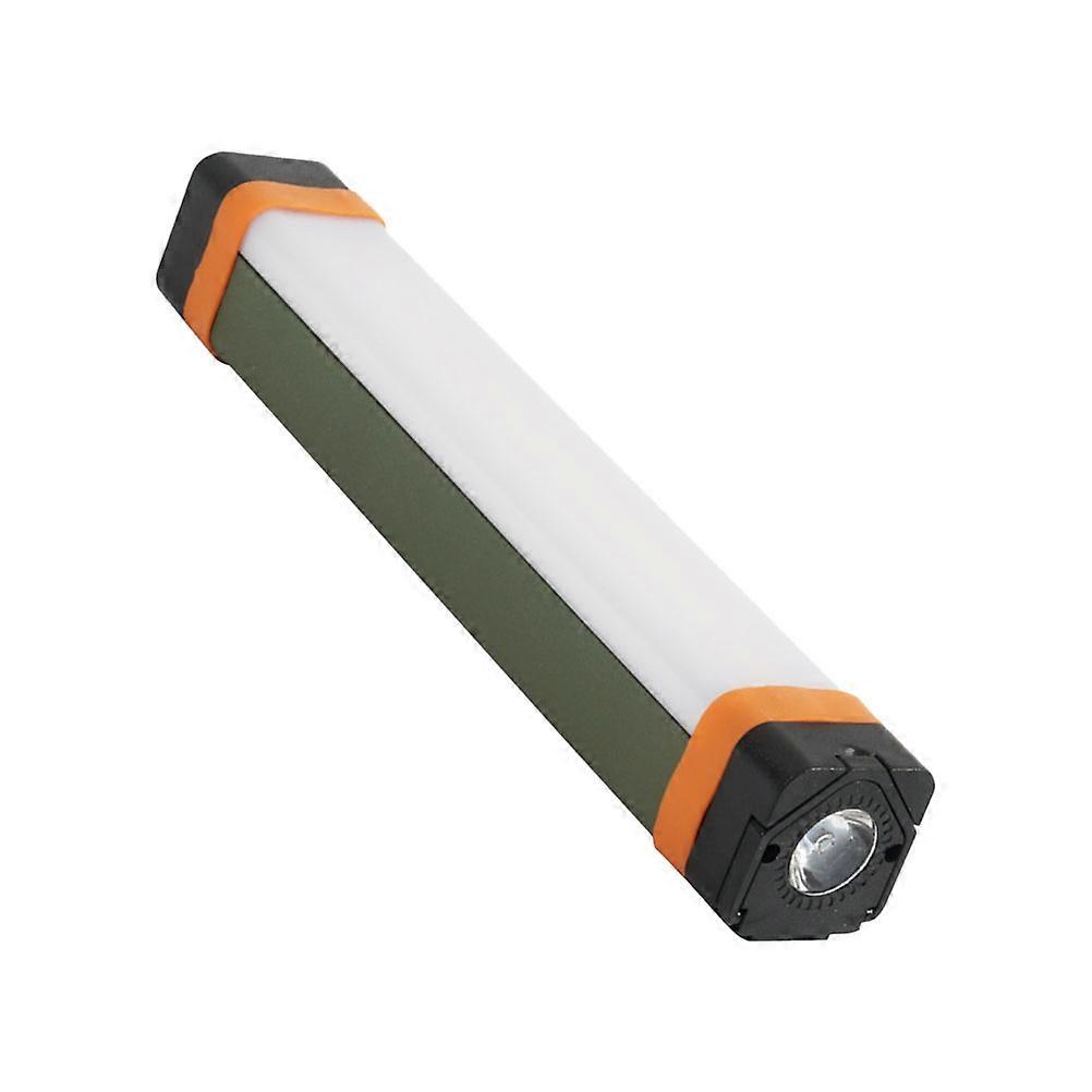 Camping Rechargeable Light Tent Lamp For Camping Multifunctional Design Rectangular Shape Lithium Battery 32x4cm Black 1Set