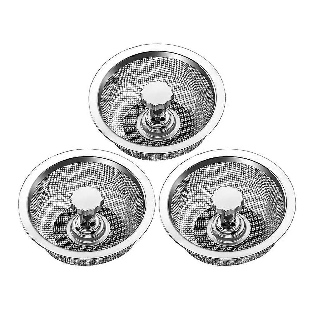 Water Sink Filter Sink Strainer for Kitchen Use 3Pcs Rust-Proof Set