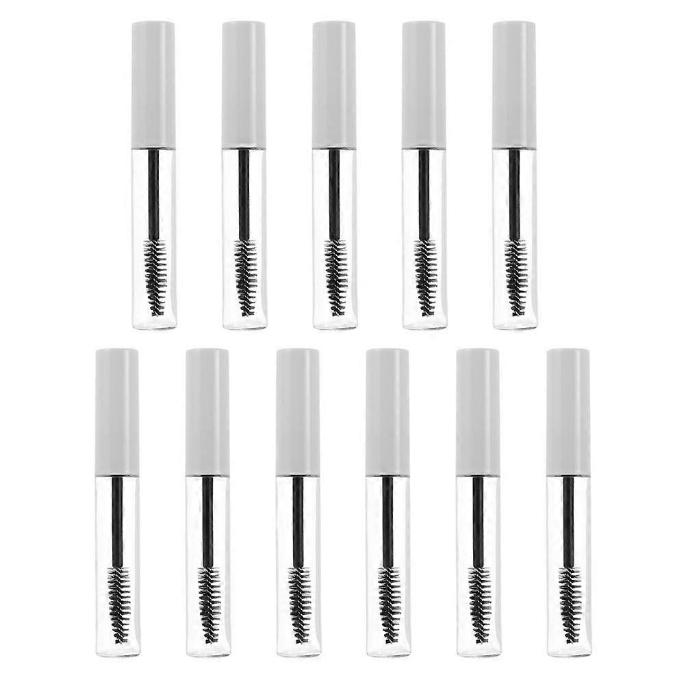 Plastic Mascara Tubes Empty Mascara Tube for Storage 11Pcs White Pack