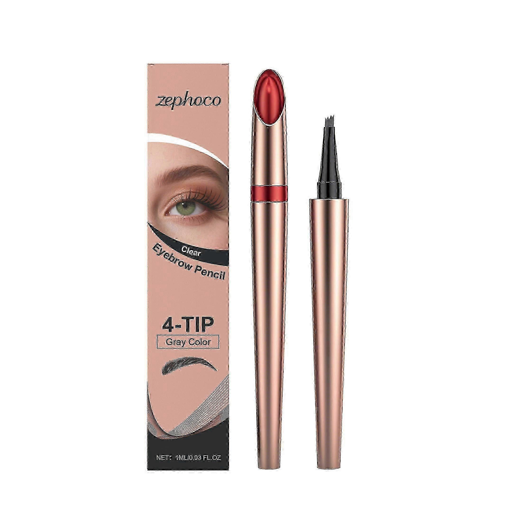Anti-Blooming 4 Fork Eyebrow Pencil