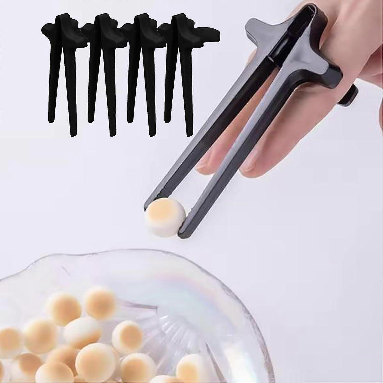 4 Pcs Finger Chopsticks(Black)
