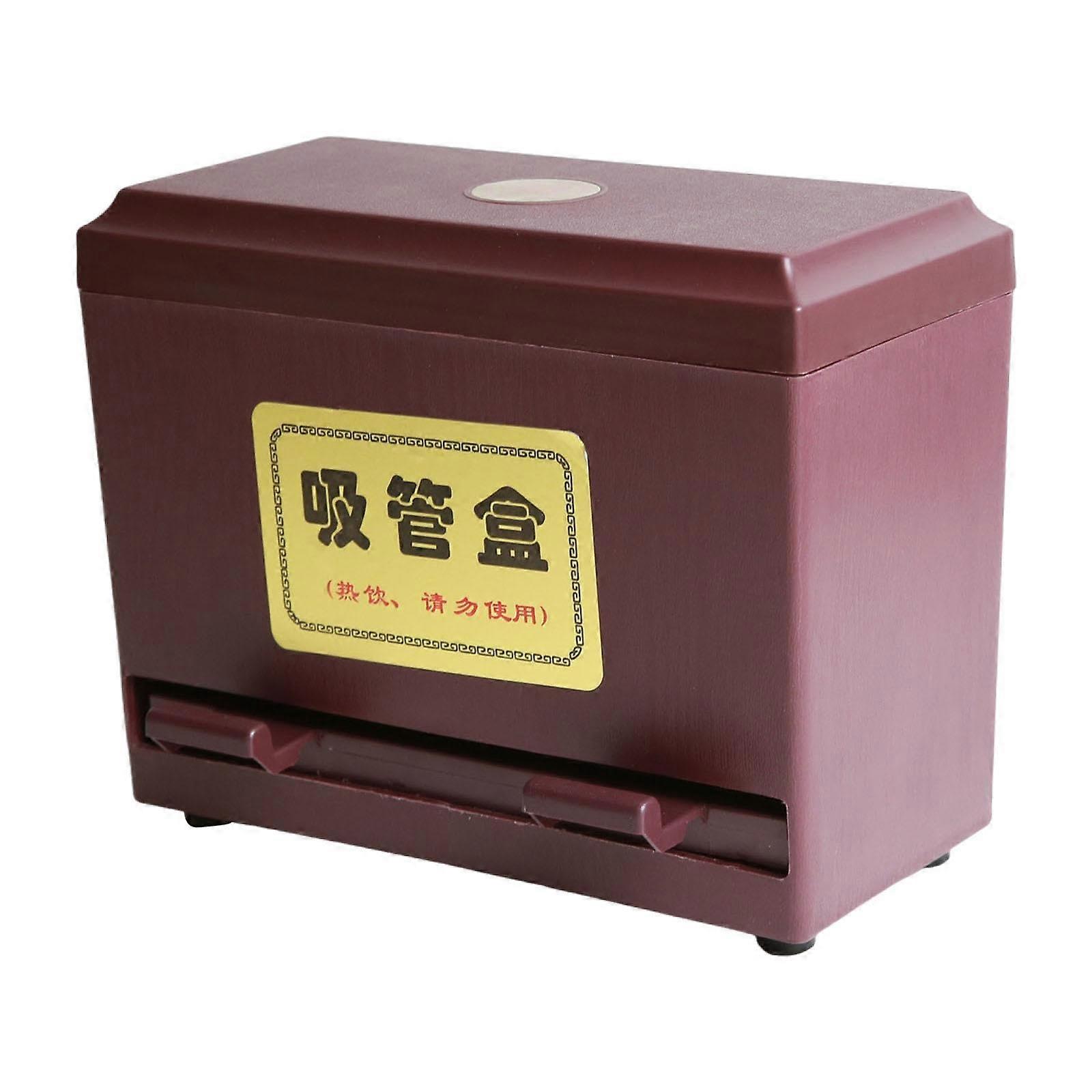 Straw Dispenser with  Capacity Storage, Durable Plastic Straw Holder for Kitchen and Restaurant