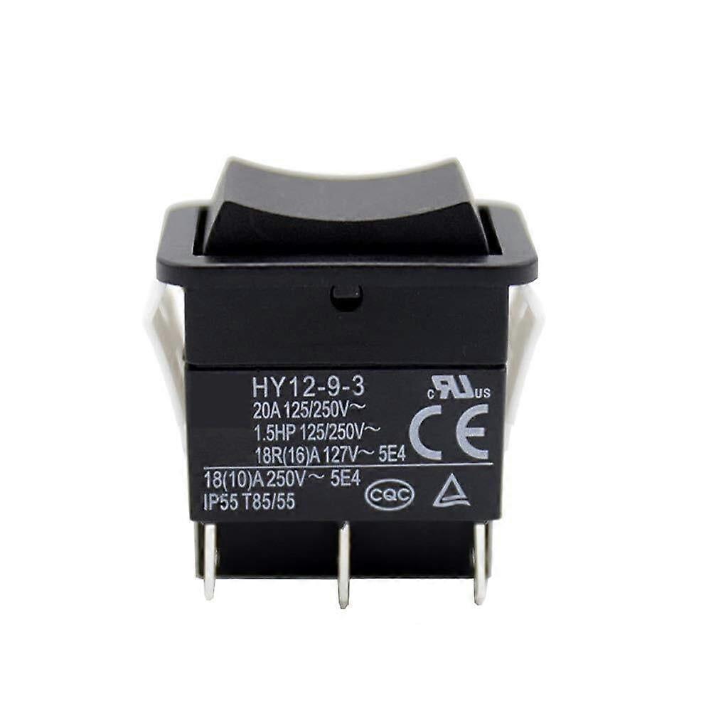 6 Pin Rocker Switch with Self Reset ONOFFON Push Button 20A 250V IP55 Waterproof for Power Tools 2 Pack