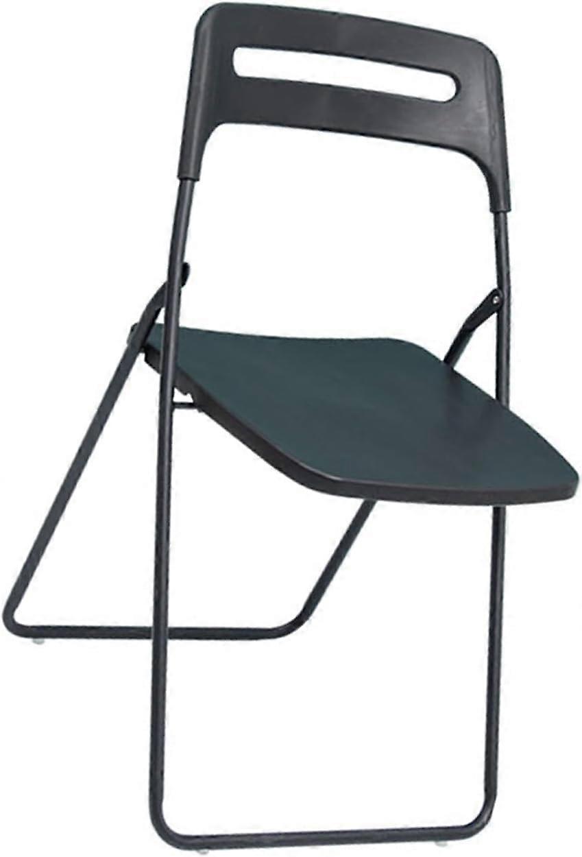 Office Meeting Chair with Writing Board, Ergonomic Lumbar Support, Foldable Stackable Black