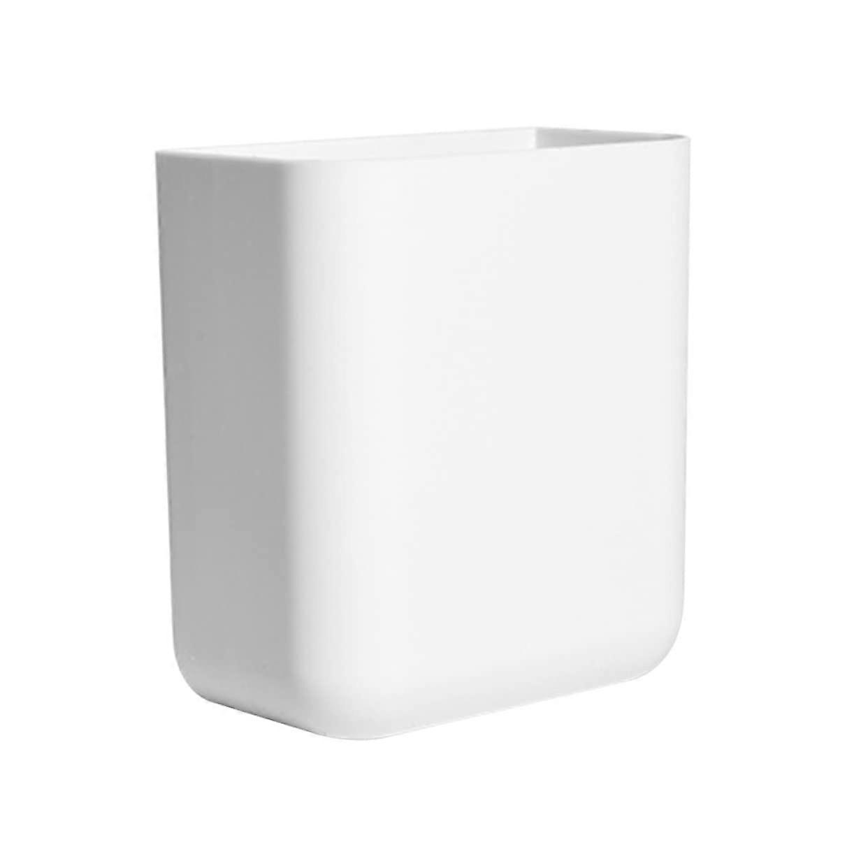 Wall Mounted Toothbrush Holder White Bathroom Storage Organizer Rack Stand Easy Installation Space Saving