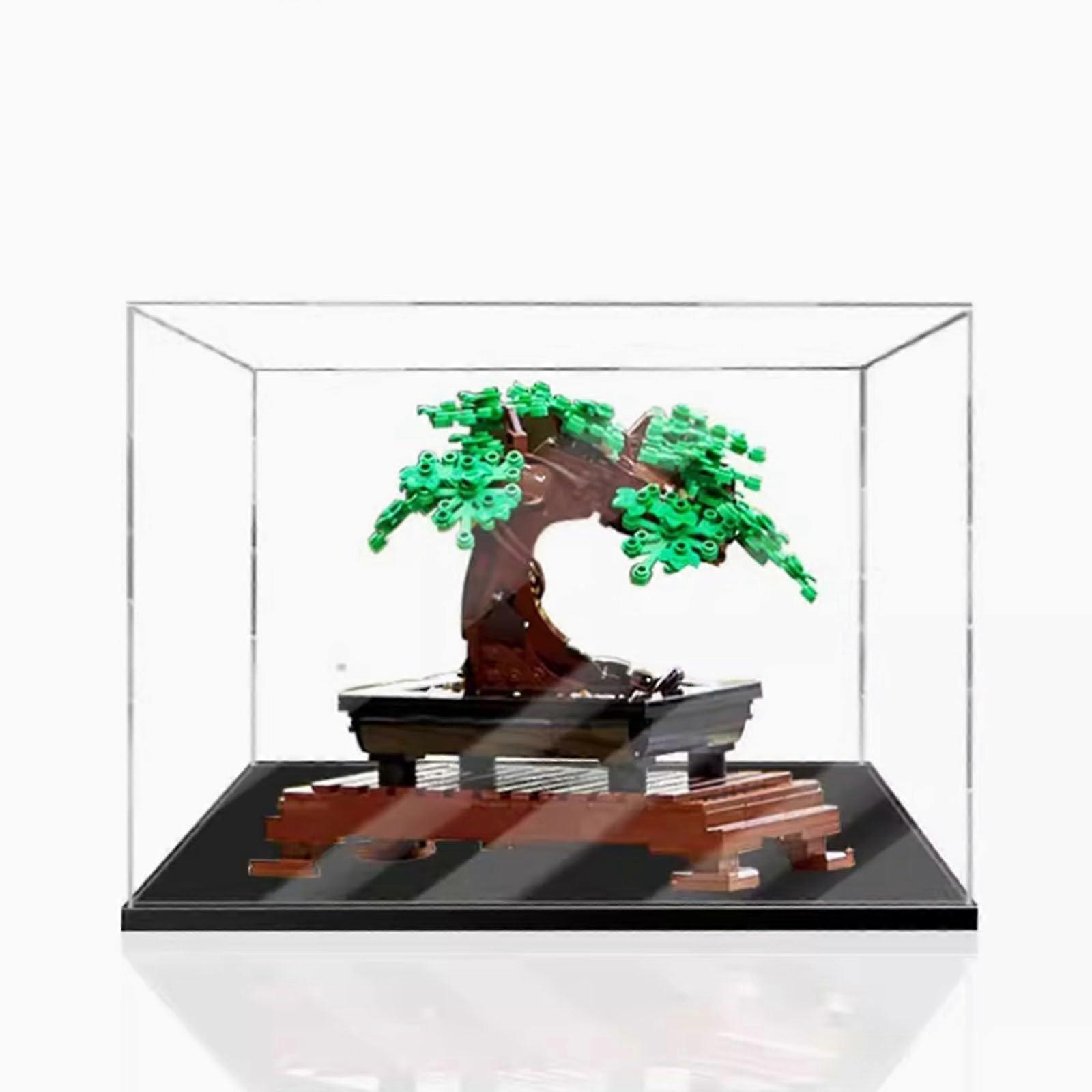 Bonsai Display Case Dustproof Clear Acrylic Box Compatible with  10281 Bonsai Tree