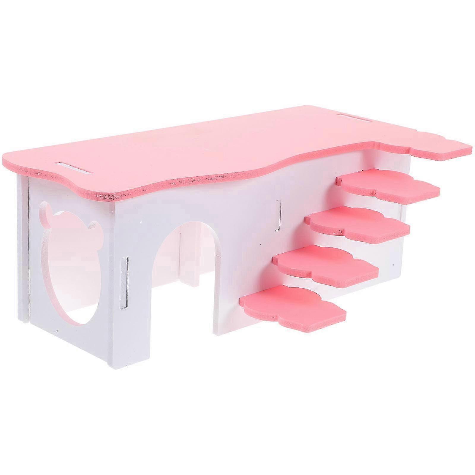 Hideout House for Hamsters, Ladder Design Platform for Rest and Play