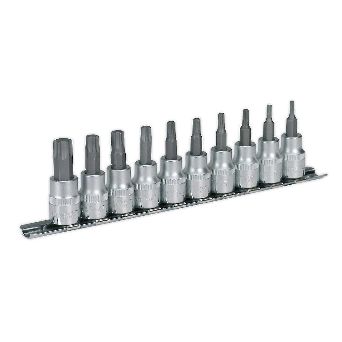 Sealey Ak6207 Trx-Star Socket Bit Set 10Pc 3/8Sq Drive