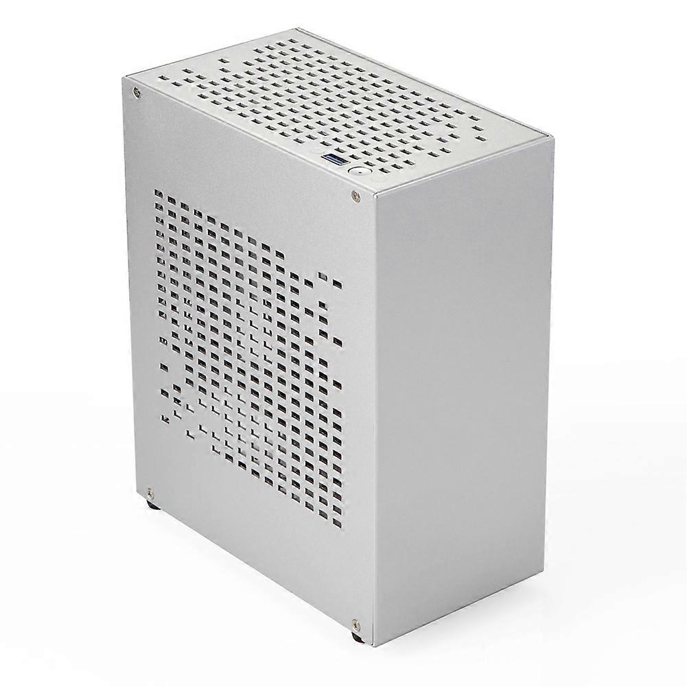 A07 Mini ITX Computer Case Chassis HTPC Host Case USB3.0 ITX Enclosure Personal Computer Chassis Desktop Box Silver