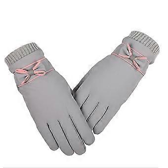 Winter Women Leather Gloves Texting Gloves Warm Touchscreen Gloves Motorcycle Dress Gloves Wind- Proof Driving Gloves Thicken Winter Warm Gloves2setgr