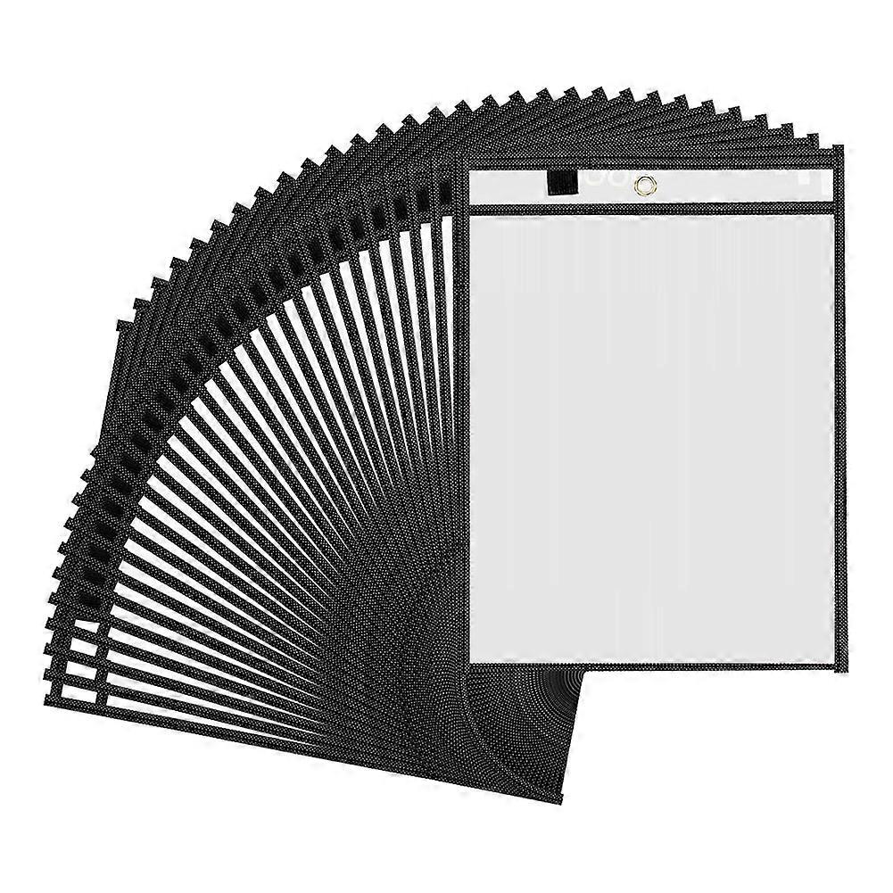 30 Packs Oversized Dry Erase Pockets Reusable Sleeves