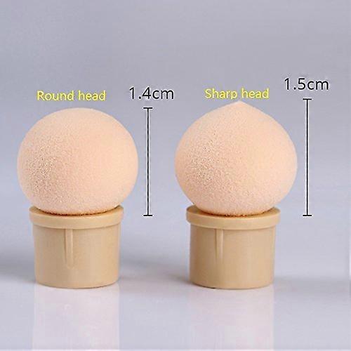 5 Pcs Sharp Replaceable Sponge Heads for Gradient Nail Art Brush Precise Application