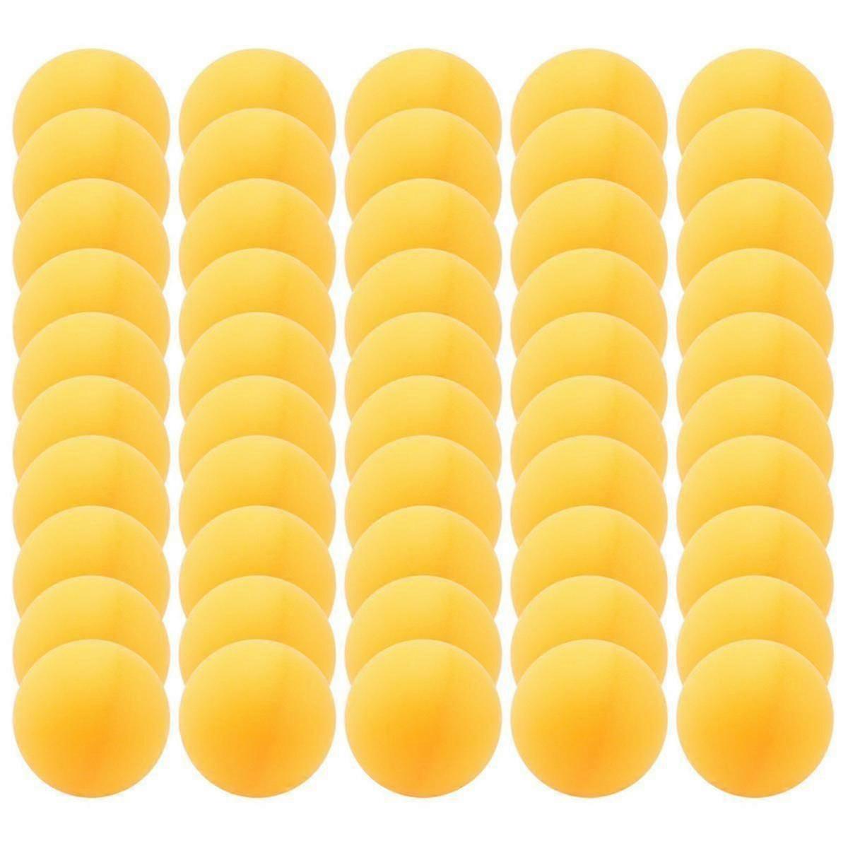 50 Pcs 40mm Yellow/White Table Tennis Balls