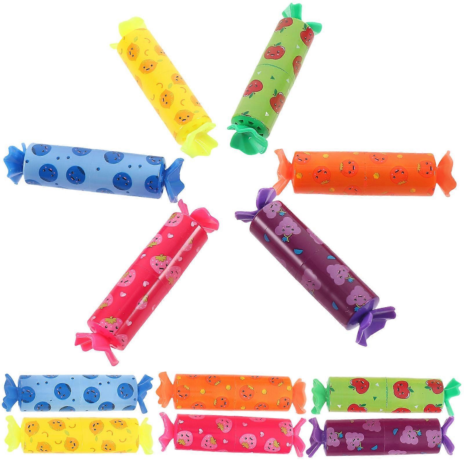 Fluorescent Pen Mini Highlighter Pens for Marking 12Pcs Assorted Color Plastic