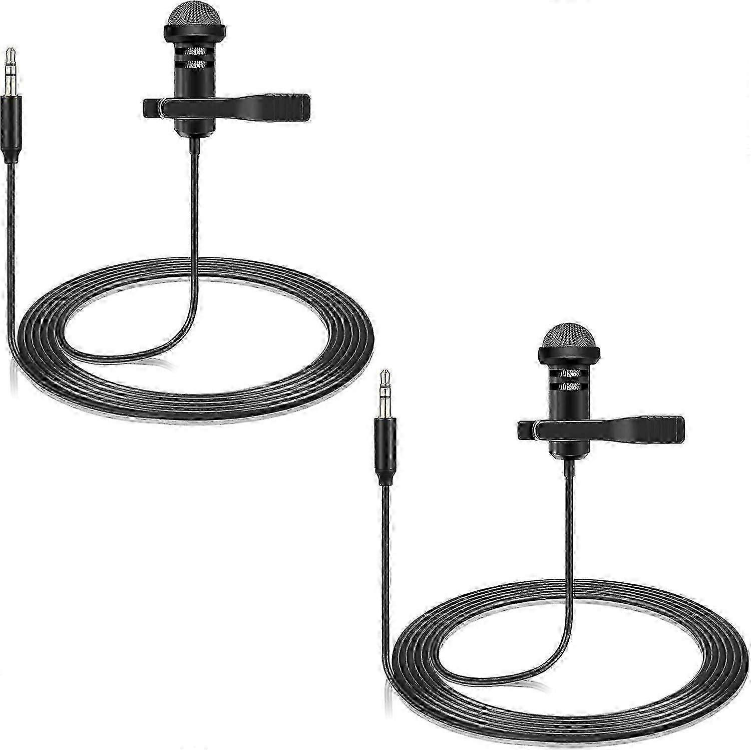 2 Pack Lavalier Microphone Compatible with DJI Mic 2 & Rode Wireless Pro/Wireless GO 2 / I