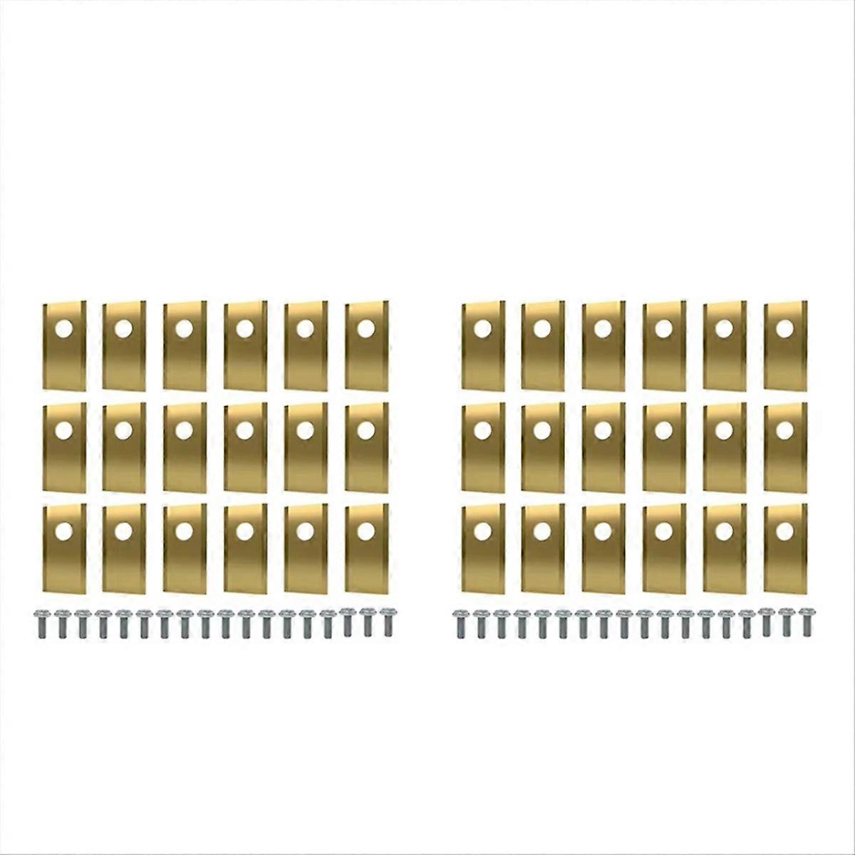 36pcs Blades Replacement for Landroid Robotic Lawnmower Gold