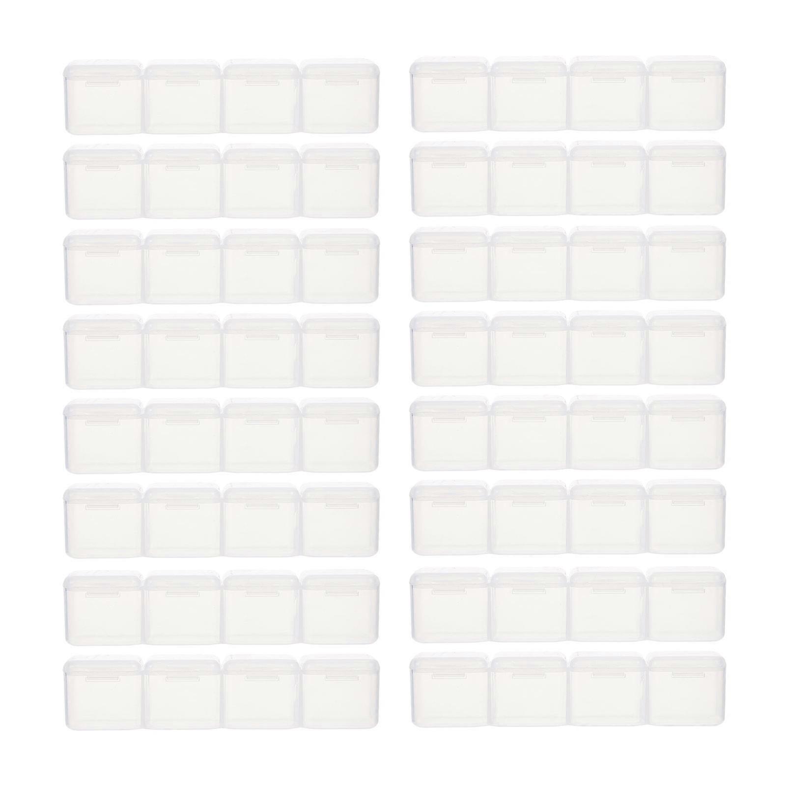 Diamond Embroidery Box Plastic Organizer with 4 Compartments for 20Pcs Beads