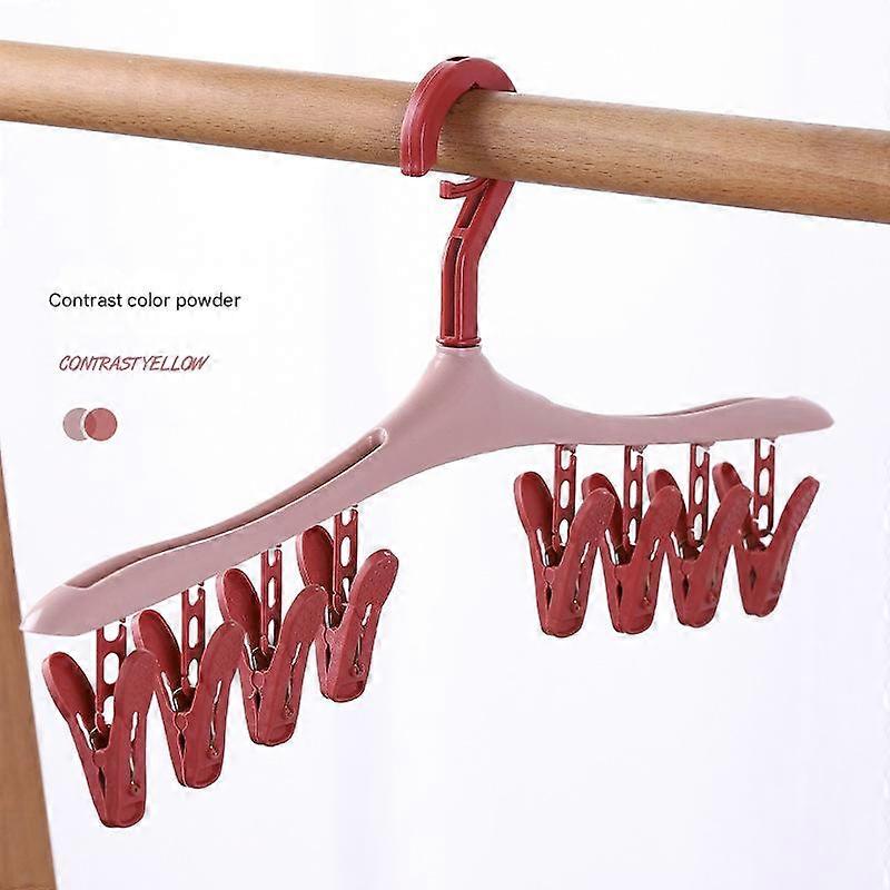 Clothes Hanger Sock Rack Underwear Drying Rack, Multi-functional For Dormitory & Home