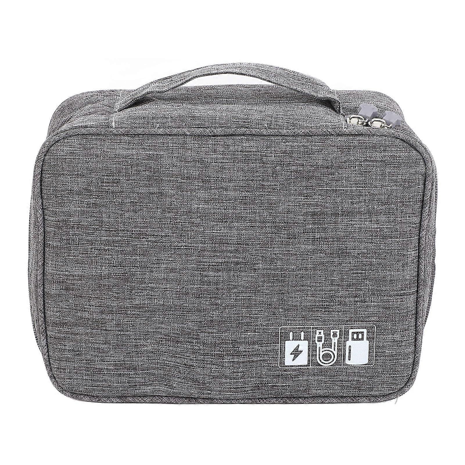 Electronics Organizer Bag with Multiple Pockets, Large Capacity Cable Storage Case for Travel
