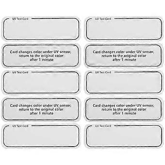 UV Intensity Detection Card, UVA/UVB Rays Tester for Sun Tanning, Sunscreen SPF Monitoring, Outdoor Activities & Travel, 10-Pack
