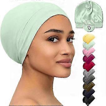 Silk Bonnet Sleep Cap for Black Women - Satin Hair Bonnet for Hair Protection & Night Care
