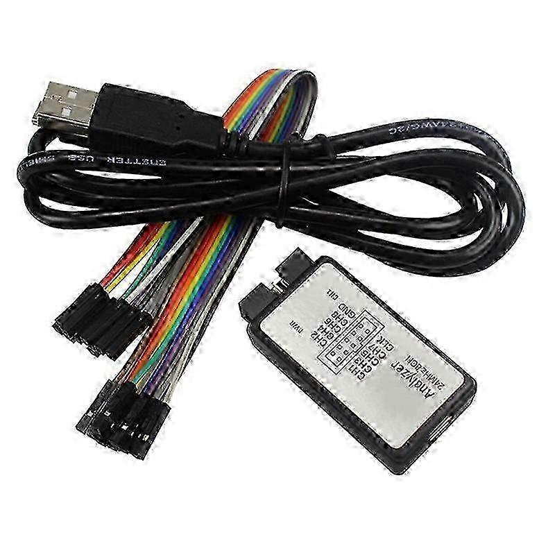 USB Logic Analyzer for Single Chip Microcomputer, ARM FPGA Debugging Tool, 24M Sampling Rate, 8-Channel Edition 0701