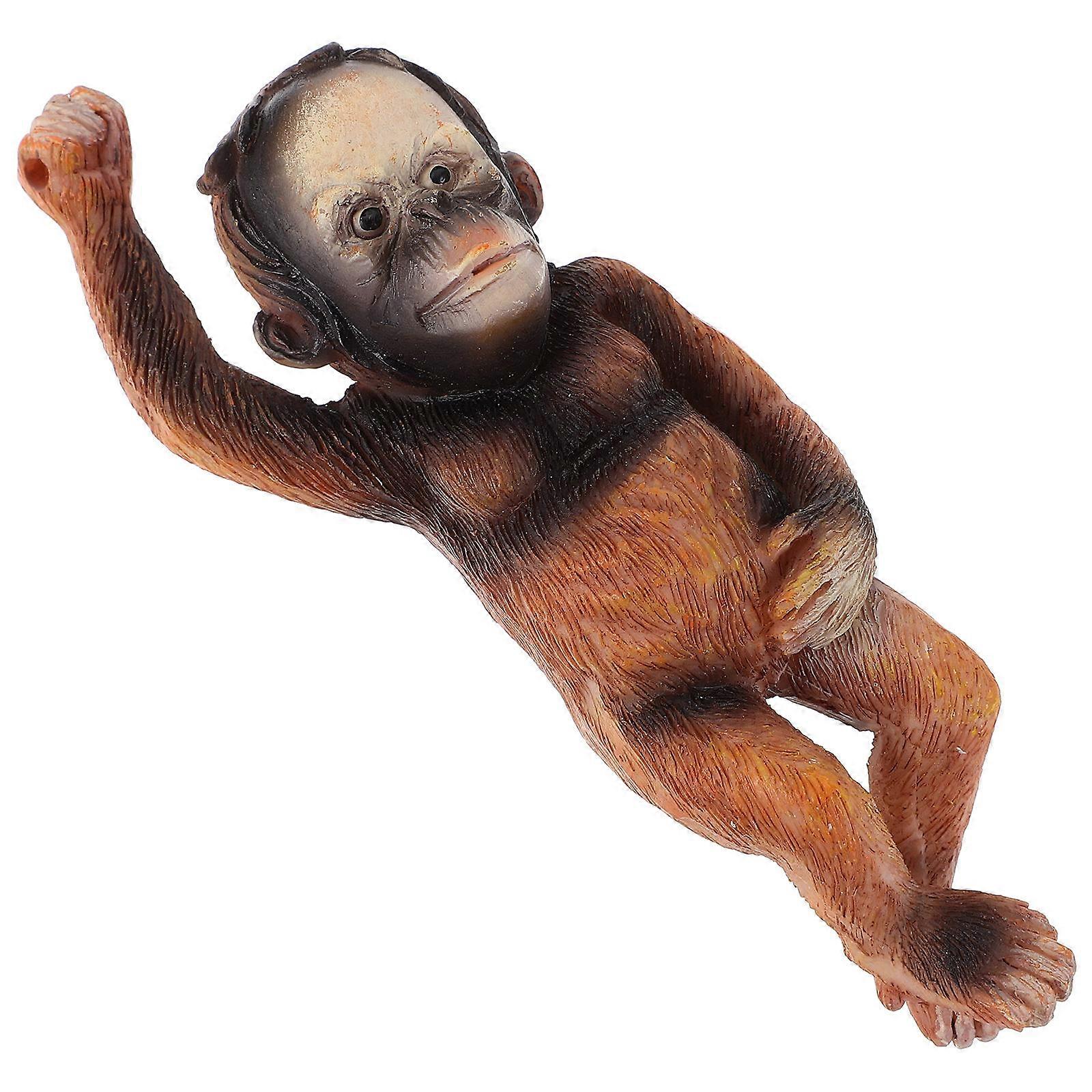 Monkey Ornament Monkey Statue Garden Resin Monkey Decor Yard Monkey Statue Pendant Decor
