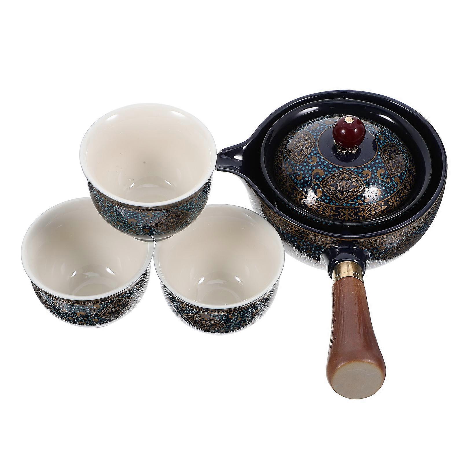 Blue Porcelain Tea Set for Home 1Set Ceramic Ware
