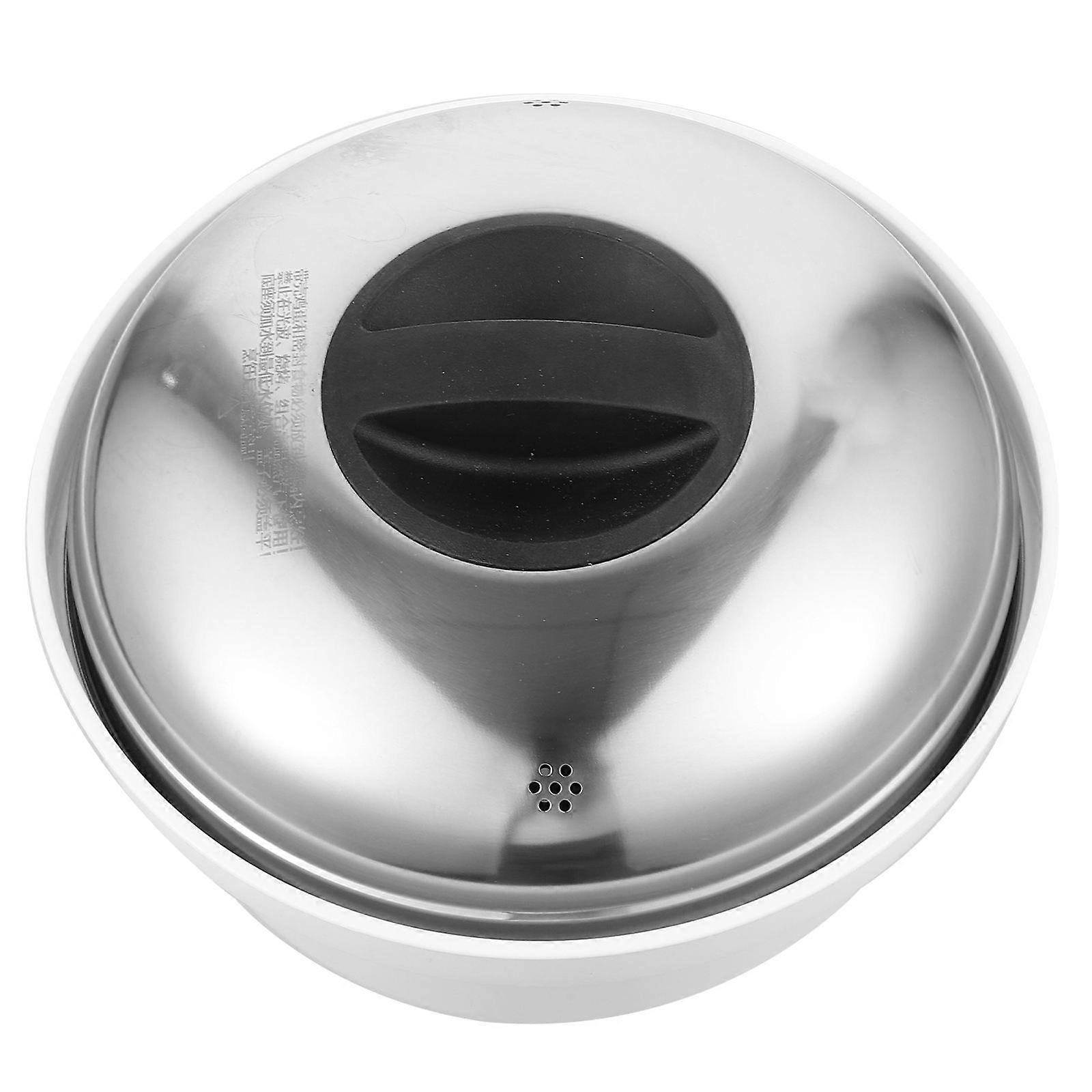 Silver Microwave Steamer for Vegetables Steamer with Handles