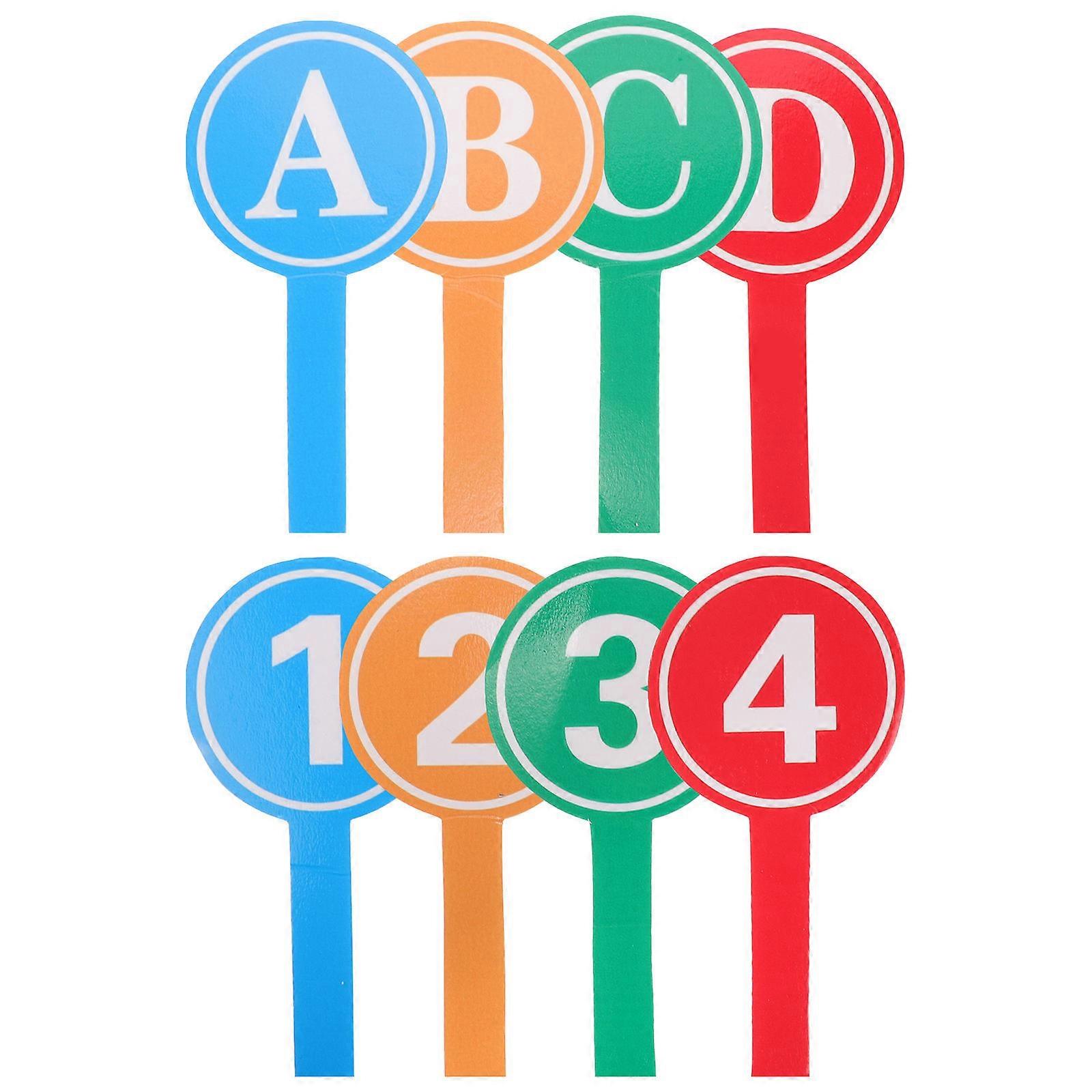 Classroom Answer Paddle Toy for Voting 1Set Handheld Teaching Prop