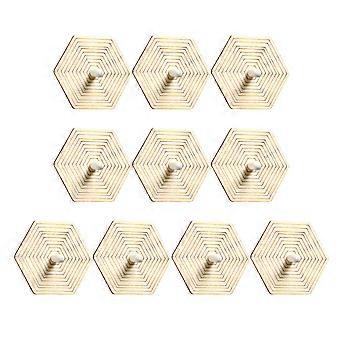 Houten gyroscoop speelgoed voor kinderen, 10 stuks, zelf te maken, onafgewerkte tolletjes.